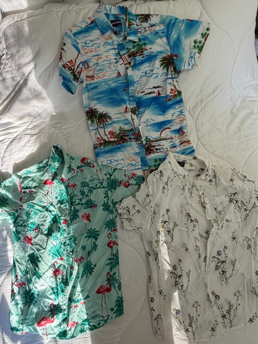 Men’s Collared Shirts Bundle – Polos & Hawaiian Shirts | Various Sizes